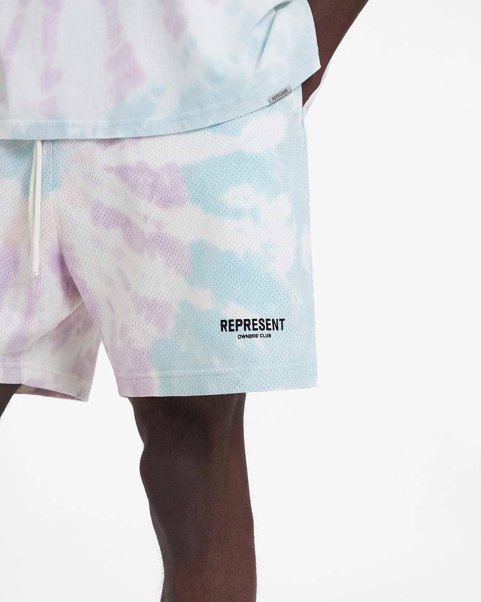 Represent Owners Club Mesh Shorts - Tie Dye